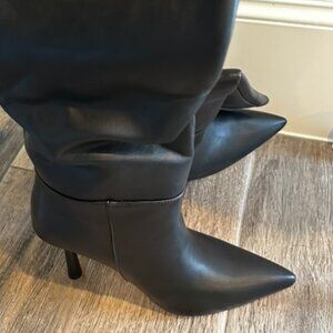 Black tall boots with high heel - Gorgeous